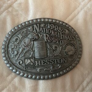 Hesston 1998 National Finals Rodeo Belt Buckle